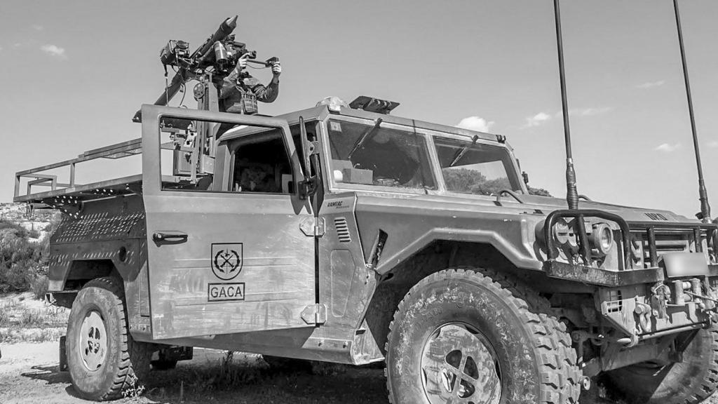 Batería Mistral de la GACA sobre todoterreno