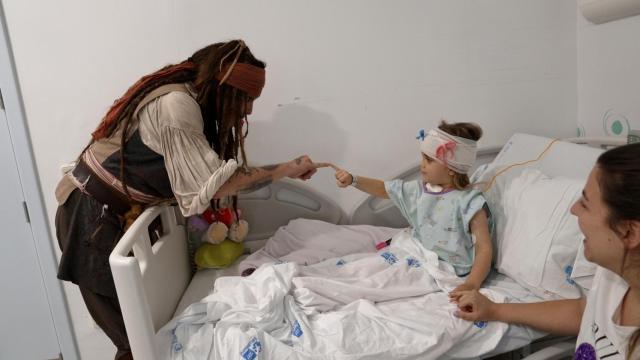 Johnny Depp en una de las habitaciones