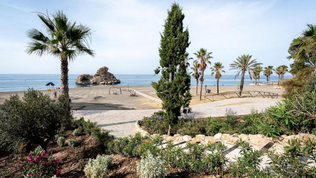 Nueva zona verde en el Peñón del Cuervo, en Málaga.