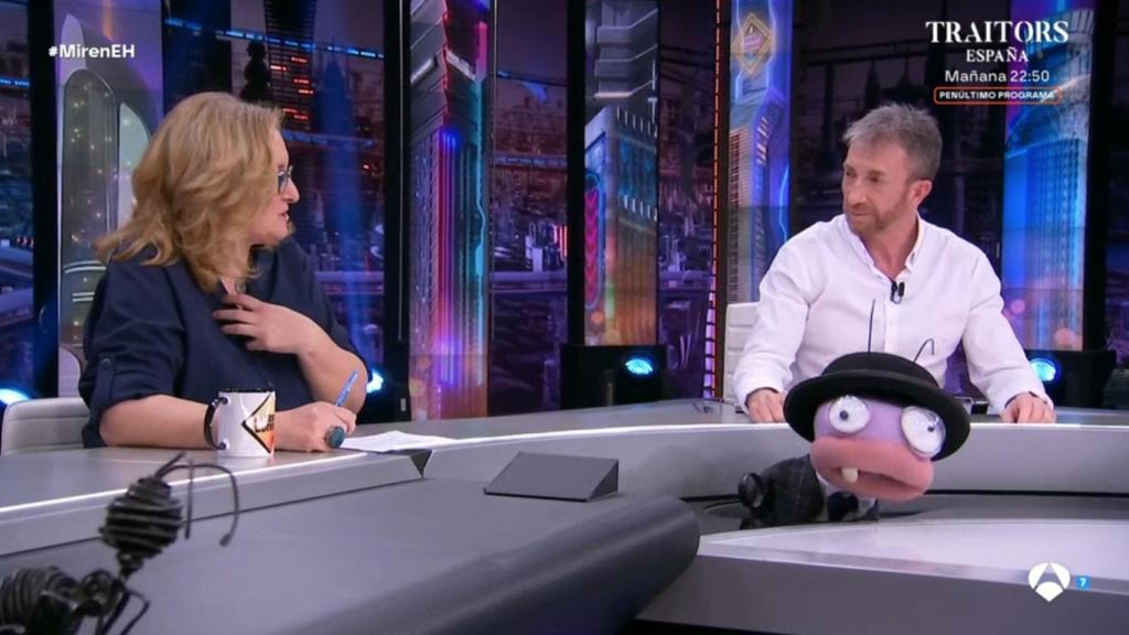 María Dabán y Pablo Motos en 'El Hormiguero'.