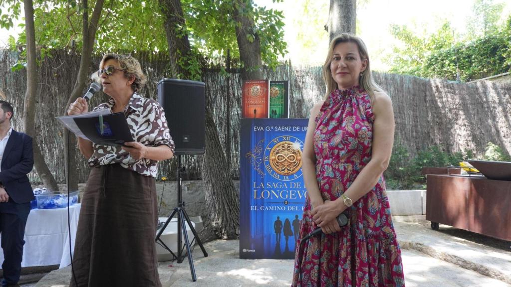 La autora durante el evento en Madrid. Foto: Gabriel Lavao