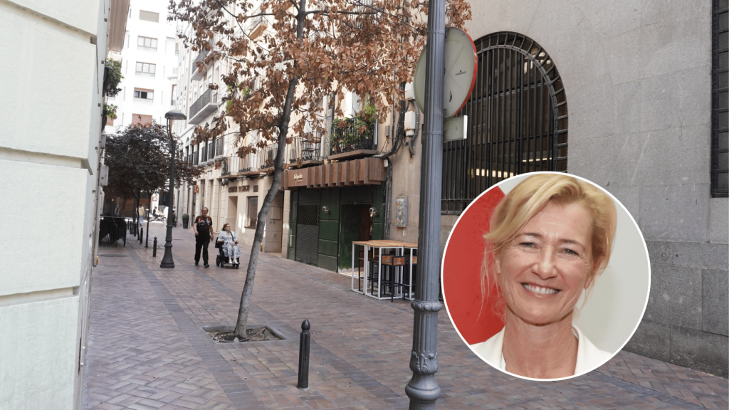 Montaje del restaurante y Ana Duato.