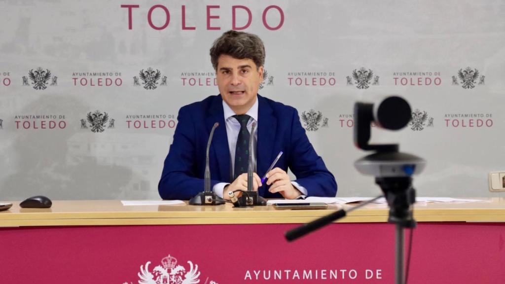 Juan José Alcalde durante la rueda de prensa.