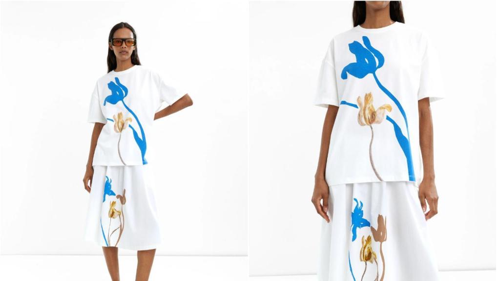 Camiseta con estampado floral. Ref. 237595