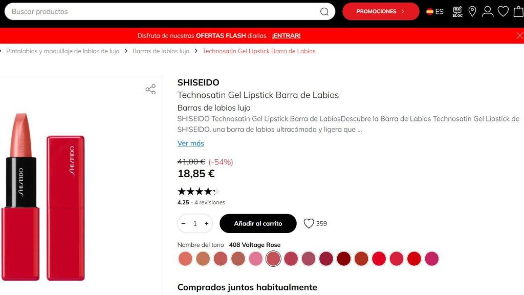 Technosatin Gel Lipstick Barra de Labios.