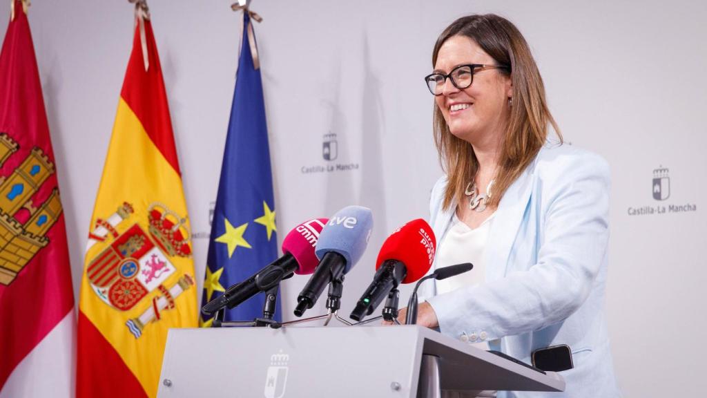 Esther Padilla, durante la rueda de prensa posterior al Consejo de Gobierno.