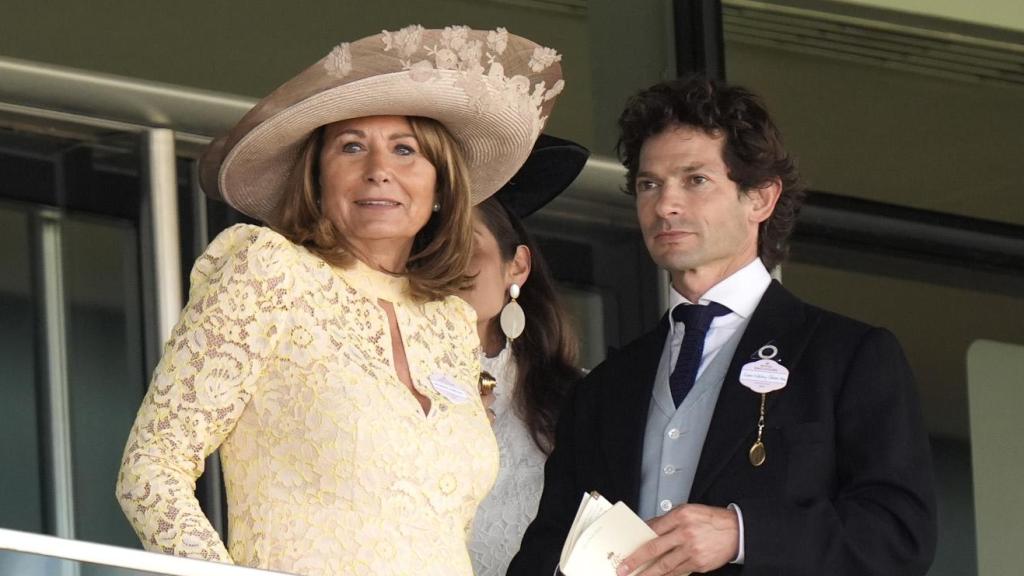 La madre de Kate Middleton, Carole Middleton, en las carreras de Ascot, el miércoles 18 de junio.