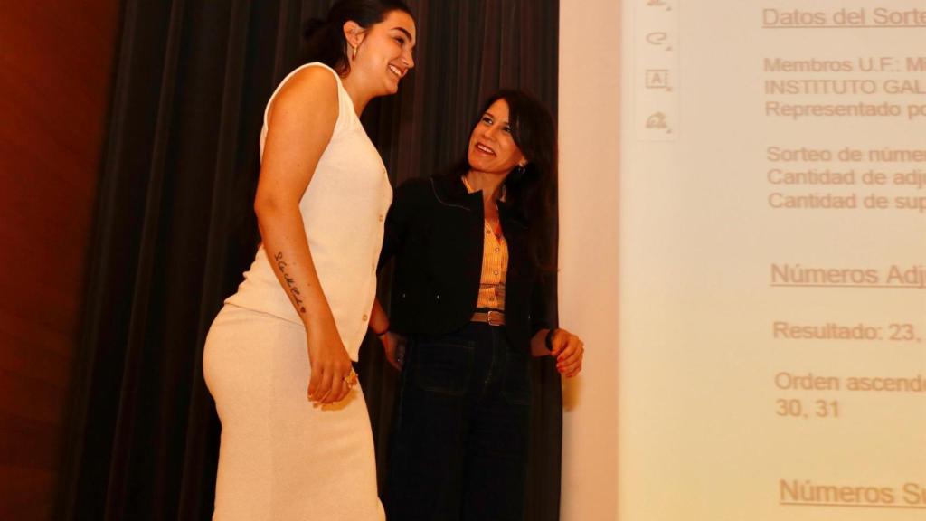 La conselleira de Vivenda e Planificación de Infraestruturas, María Martínez Allegue, durante el acto.