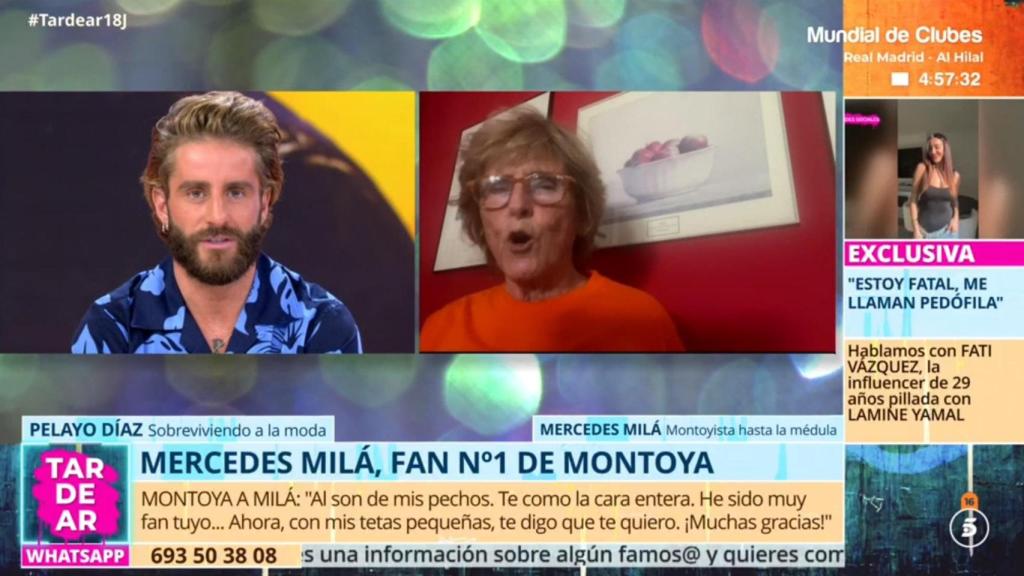 Pelayo Díaz y Mercedes Milá en 'Tardear'.