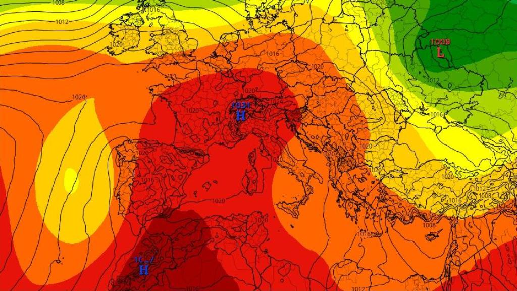 Vista de la dorsal africana sobre la Península.