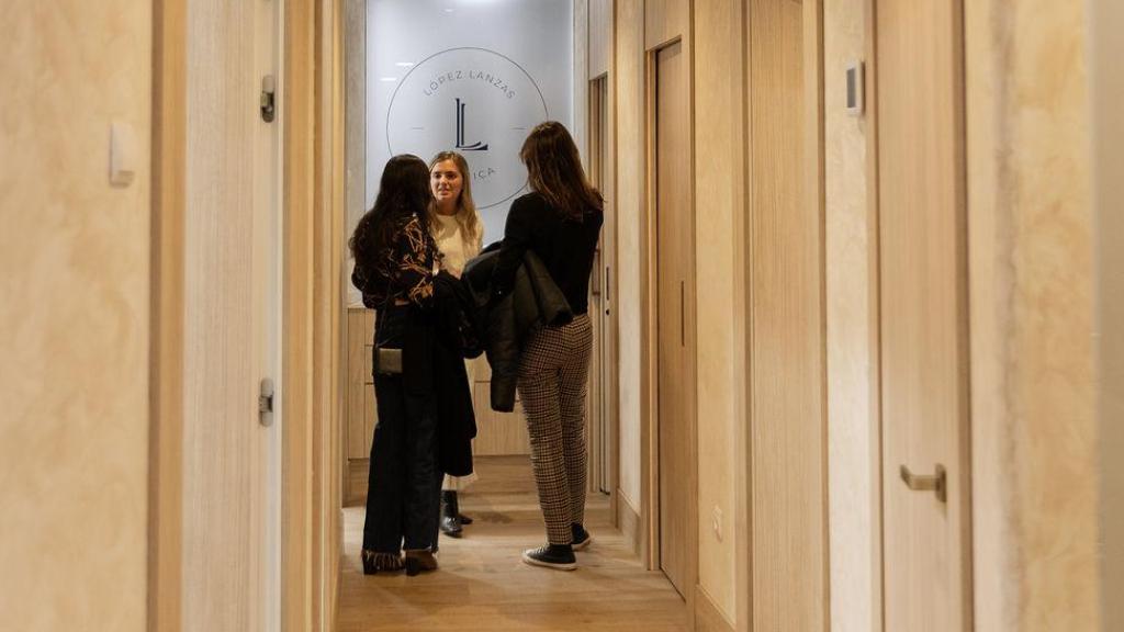 El interior de la clínica.