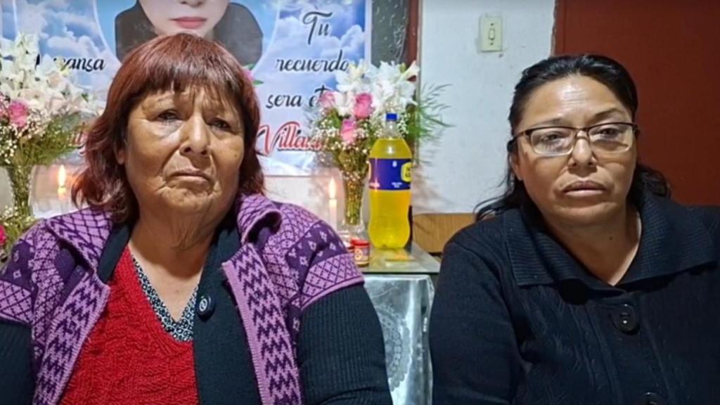 Madre de Maritza, junto con la hermana
