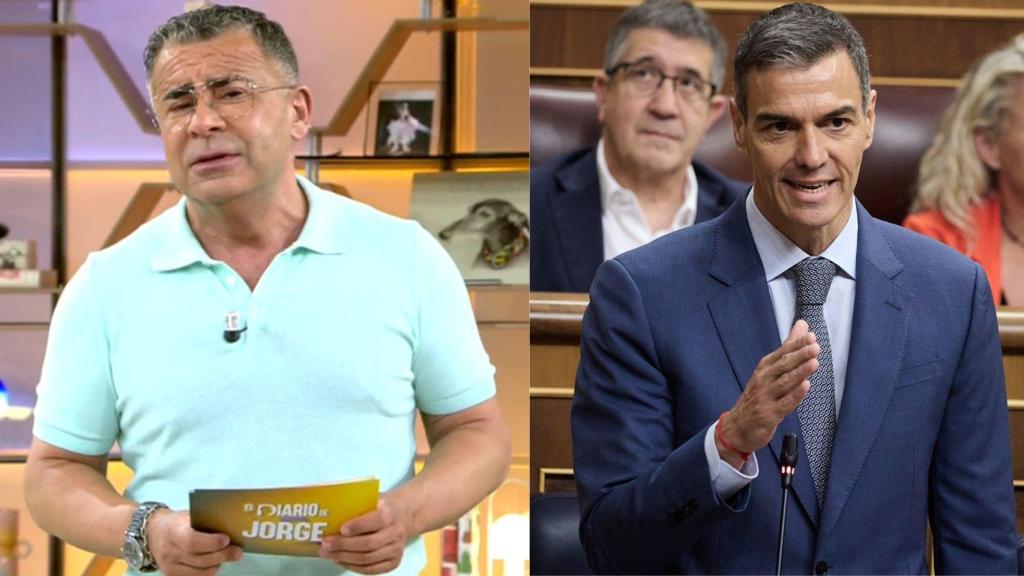 Jorge Javier y Pedro Sánchez, en un fotomontaje