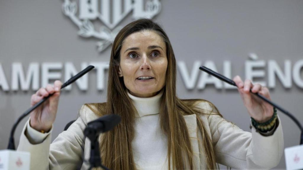 Cecilia Herrero durante una rueda de prensa. EFE/Biel Aliño