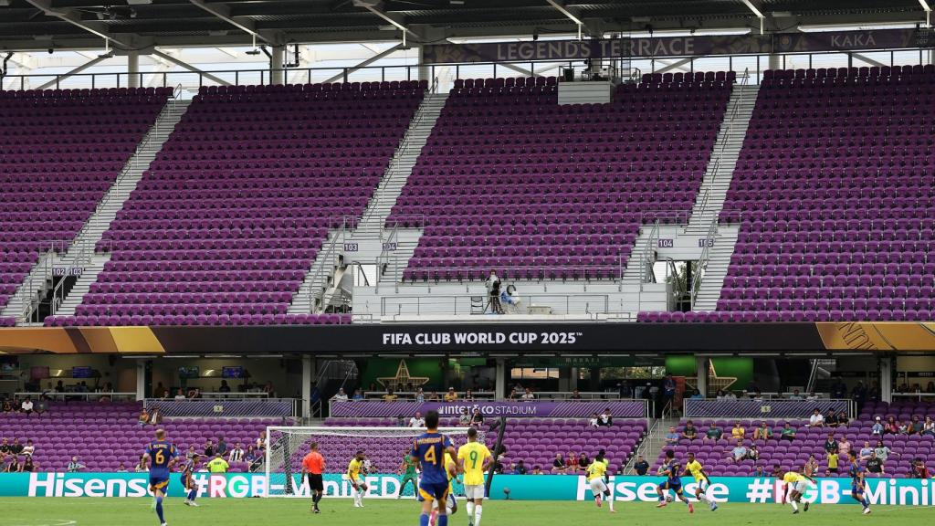 Gradas del Exploria Stadium durante el Ulsan - Mamelodi del Mundial de Clubes