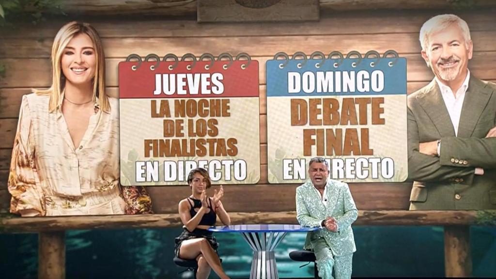 Jorge Javier Vázquez y Anita Williams durante la final de 'Supervivientes 2025'.