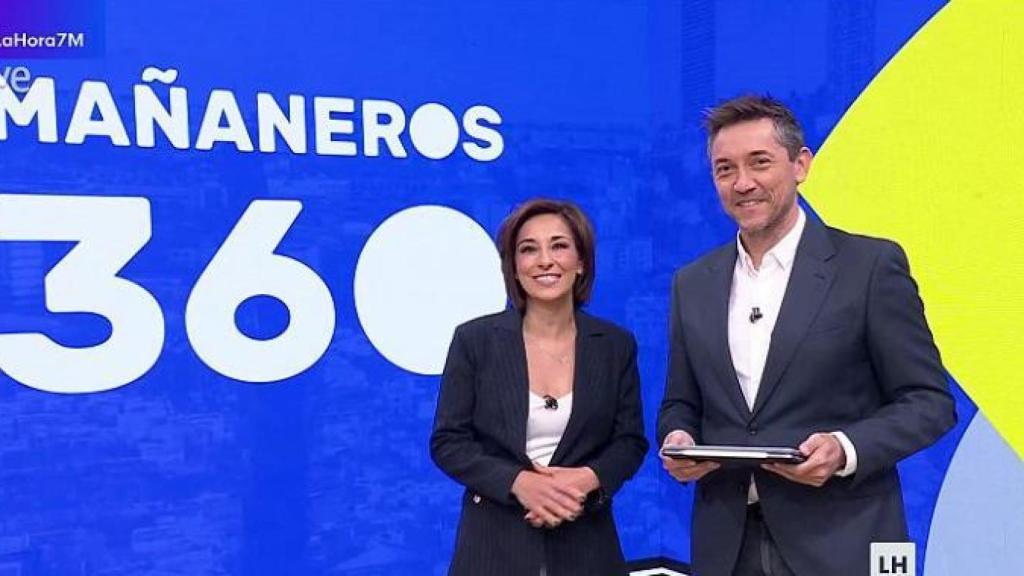 Adela González y Javier Ruiz en 'Mañaneros 360'.