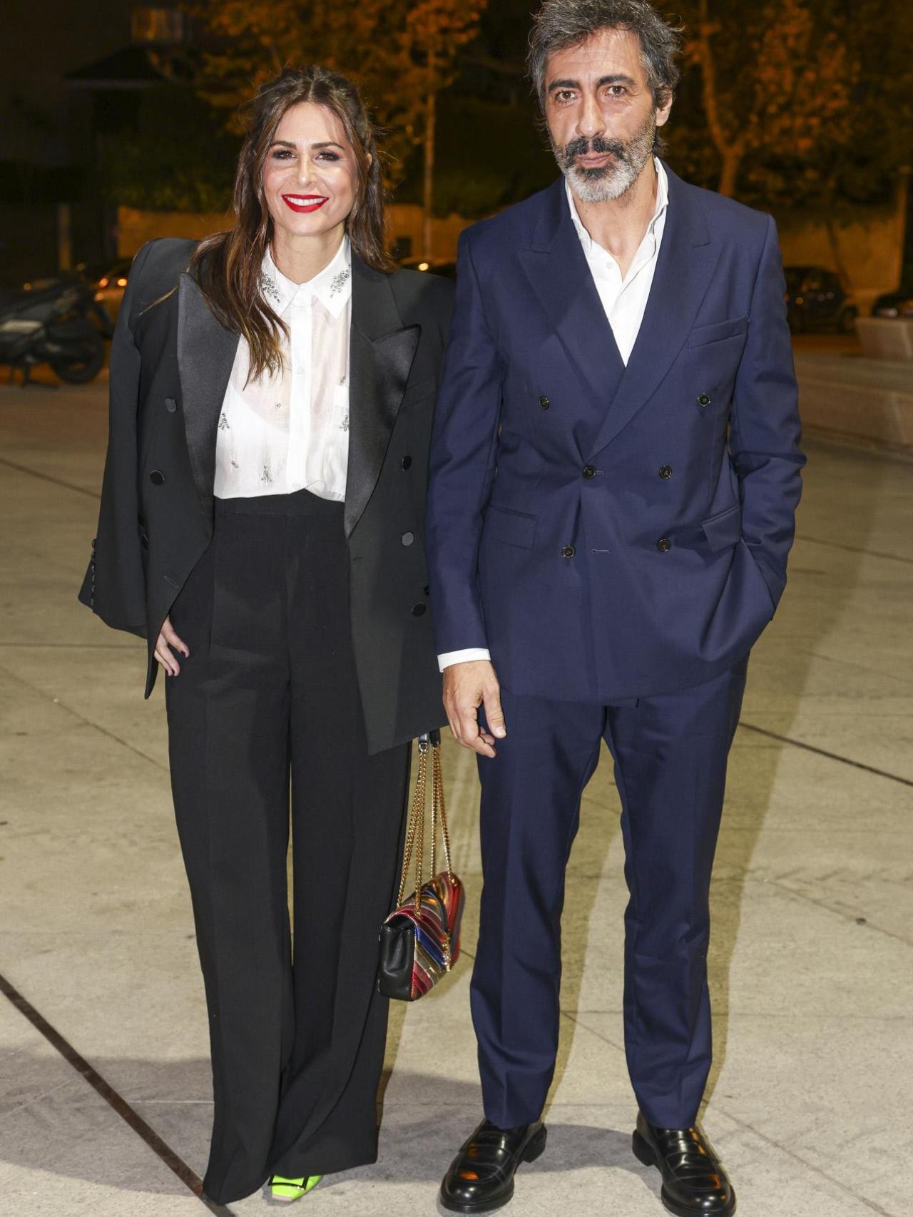 Nuria Roca y Juan del Val en la fiesta de Navidad de Atresmedia.