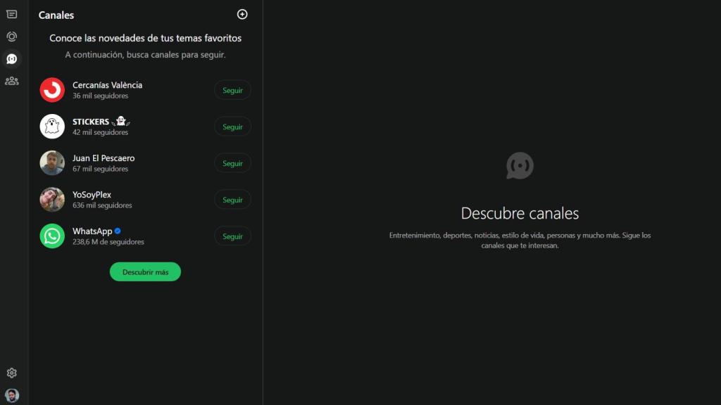 El nuevo WhatsApp Web en su modo oscuro