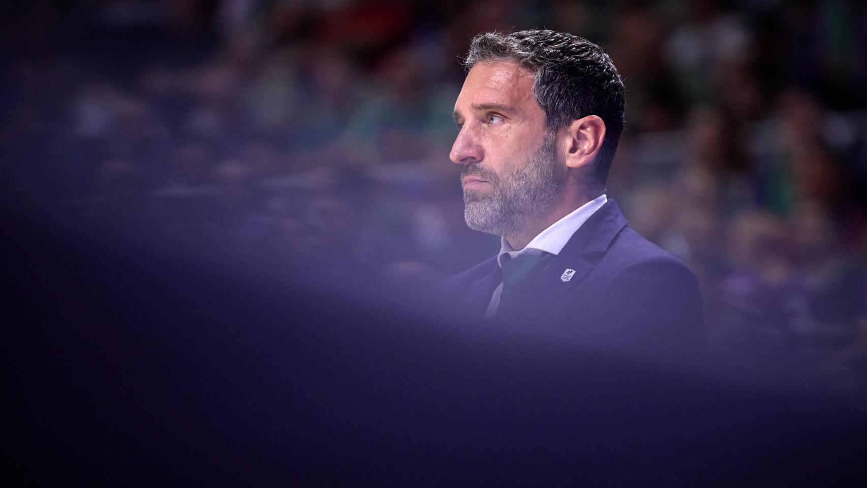 Ibon Navarro durante el Unicaja-Real Madrid del cuarto partido de semifinales de la ACB.