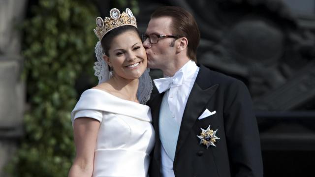 La Princesa, en su enlace con Daniel Westling.