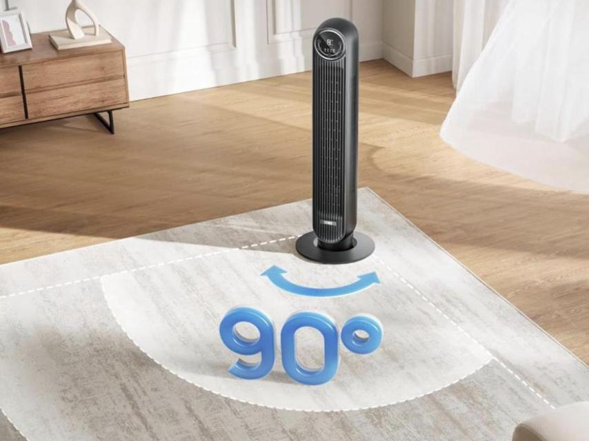 Este ventilador de Walmart cuenta con diferentes modos de funcionamiento.