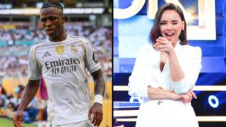 Vinicius y Chenoa, en un fotomontaje de BLUPER.