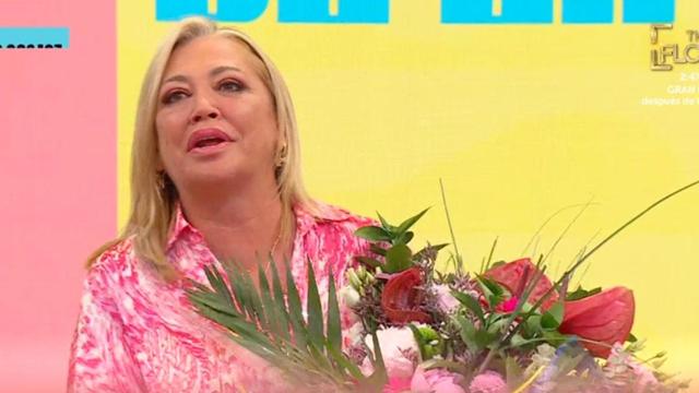 Belén Esteban, en el final de 'La familia de la tele'.