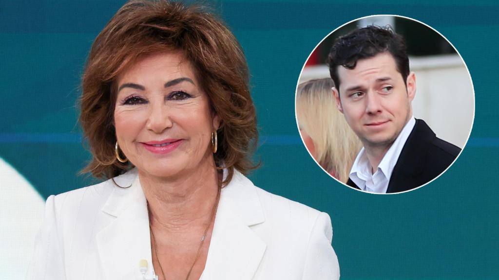 Ana Rosa Quintana en un fotomontaje junto a su hijo mayor, Álvaro Rojo.