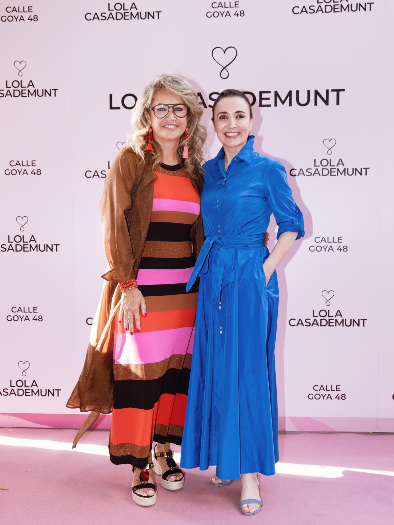 Cruz Sánchez de Lara y Maite Casademunt, posando en el 'photocall'.