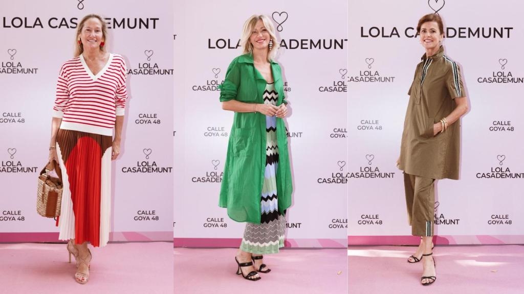 Fiona Ferrer, Susanna Griso y Nuria March, posando en el 'photocall'.