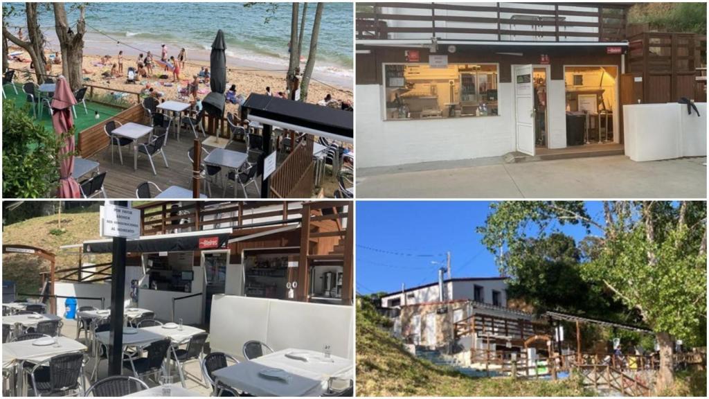 Imágenes del chiringuito.