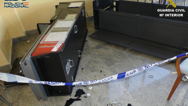 Imagen de la cafetería robada en Vigo, por la que fueron detenidos dos hombres