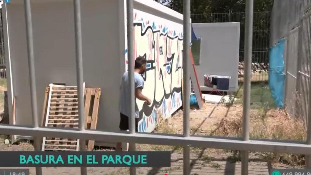 Han utilizado unas casetas de la zona.