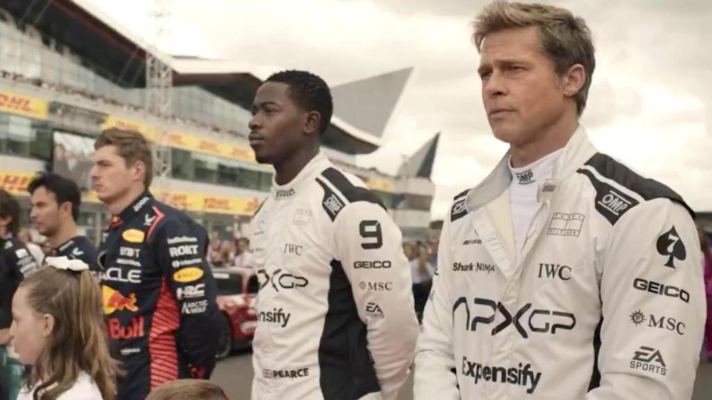 Brad Pitt, en la parrilla de Silverstone