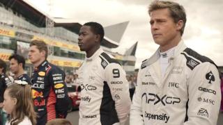 Brad Pitt, en la parrilla de Silverstone