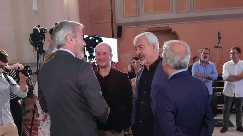 Carlos Sobera en el acto de presentación de la nueva campaña de Alimentos de Aragón.