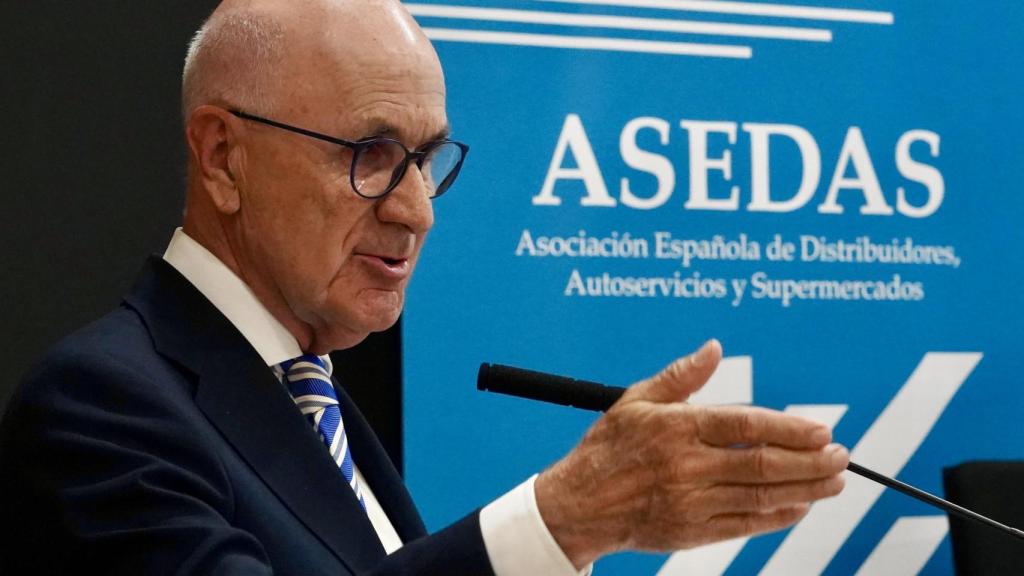 El presidente de Asedas, Josep Antoni Duran i Lleida, en la presentación del IX Observatorio de Comercio Electrónico en Alimentación