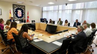 Imagen de la reunión de la Junta de Portavoces de las Cortes de Castilla y León de este jueves