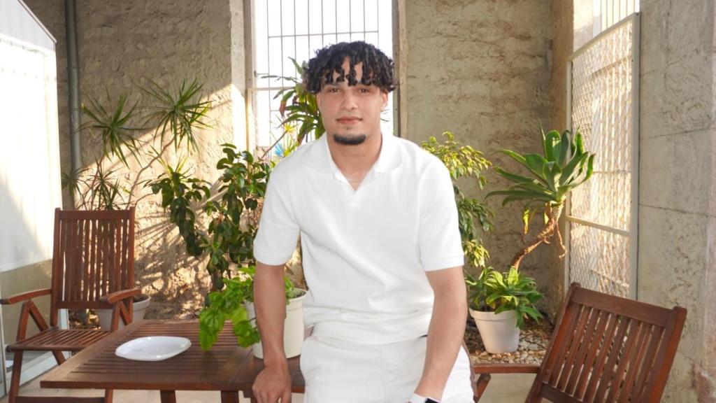 Mohamed, en el estreno de 'Camigrants' en casa Mediterráneo.