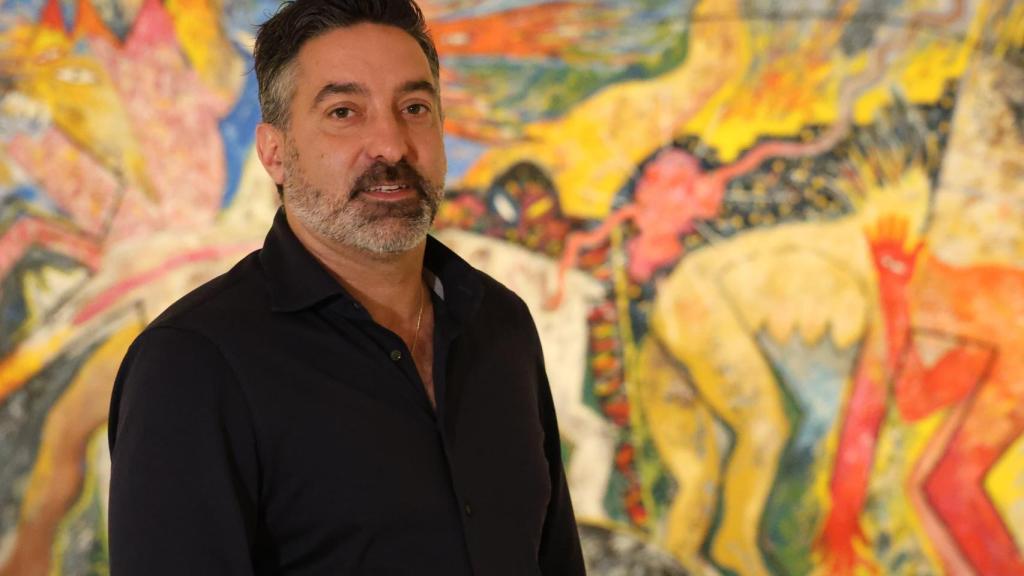Sergio Angusto en el Museo Carmen Thyssen Málaga este jueves.