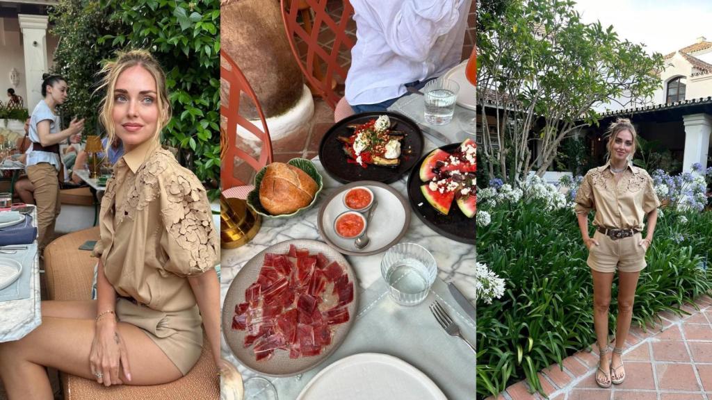 Chiara Ferragni en Marbella Club Hotel.