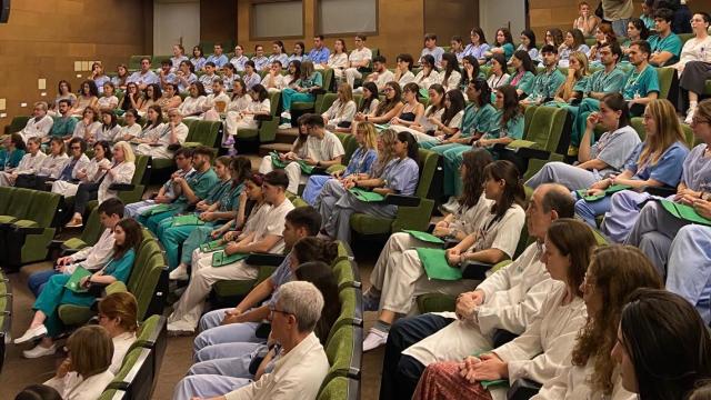Acto de bienvenida de los mir en el Hospital Miguel Servet de Zaragoza