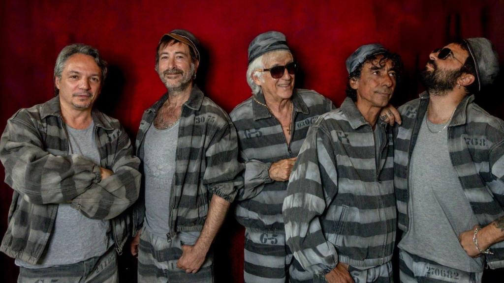 Los miembros de G-5: Diego 'Ratón', Muchachito, Kiko Veneno, Tomasito y el Canijo de Jerez. Foto: Ricardo Rubio/Europa Press