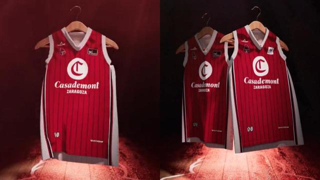 El Casademont Zaragoza muestra su nueva camiseta.