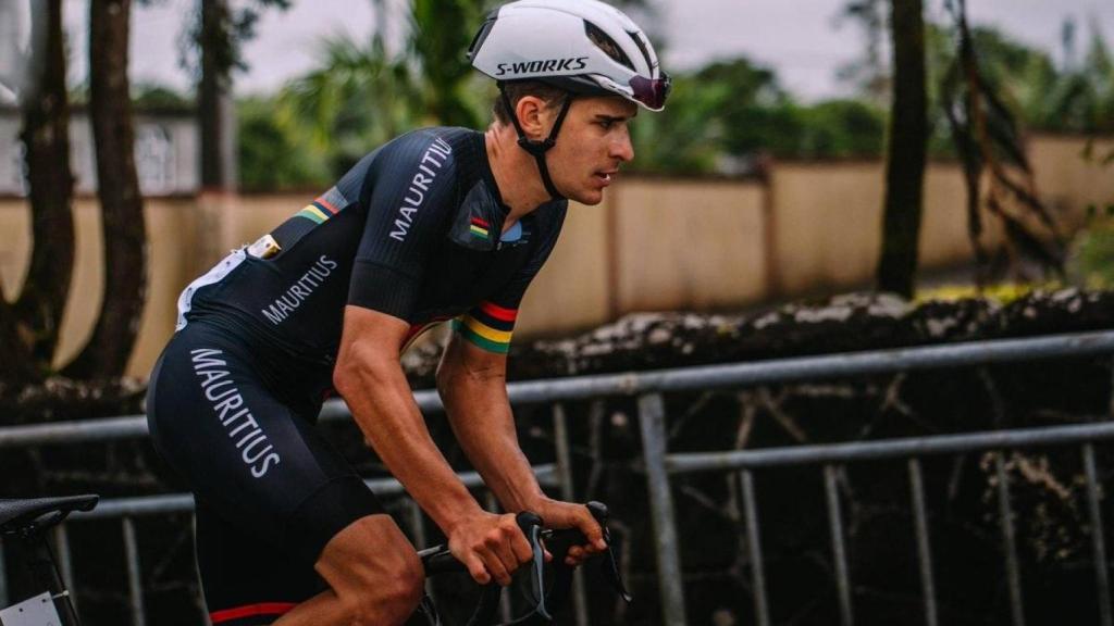 Alexander Mayer, en competición.