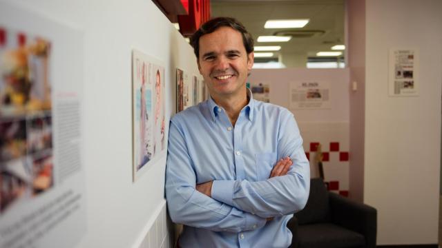 Daniel Agromayor en uno de los locales que dirige.