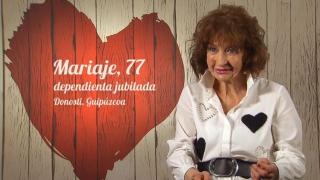 Mariaje, jubilada de 77 años de Guipúzcoa, en 'First Dates'