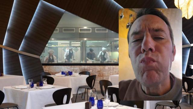 Un usuario de TikTok durante su experiencia en Aiala, la escuela de cocina de Karlos Arguiñano
