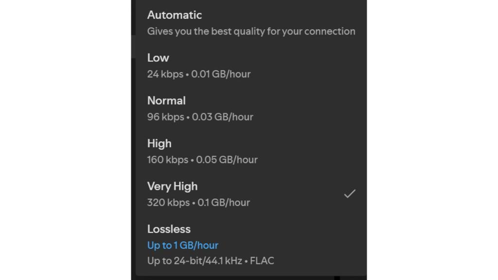 Sonido sin pérdida en Spotify